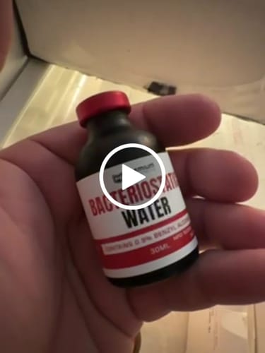 Customer video review of Bacteriostatic Water