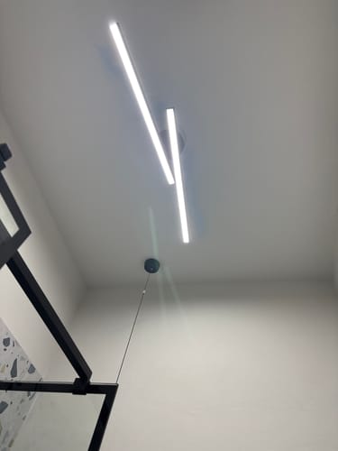 Customer photo review of Long Strip LED Black Flush Mount