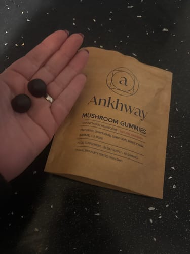 Customer photo review of Mushroom Gummies