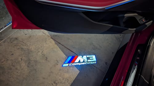 Customer photo review of BMW G SERIES DOOR LIGHTS