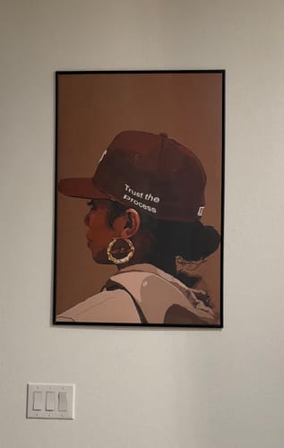 Customer photo review of "Trust the process"