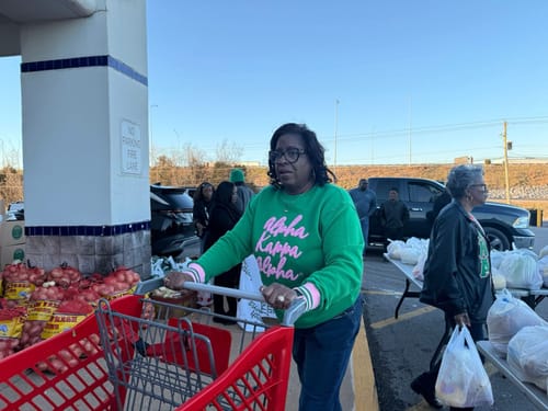 Customer photo review of AKA Timeless Sweatshirt