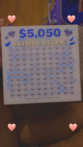 Customer photo review of ICY white| $5K Ri$h Box (6x6 covered edition)