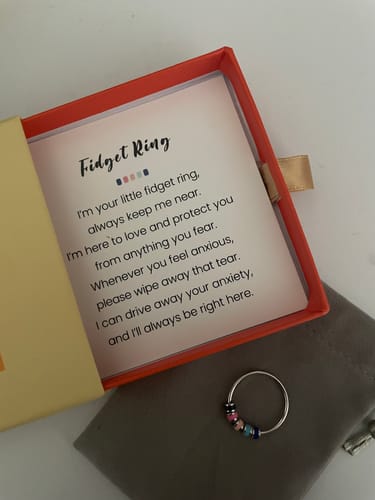 Customer photo review of Spinning Enamel Fidget Anxiety Ring