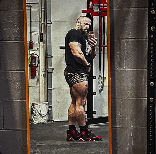 Customer photo review of SNAKE CAMO MESH SHORTS