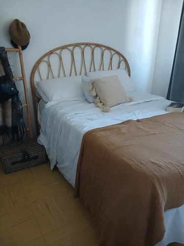 Customer photo review of Piecera Algodón Flecos