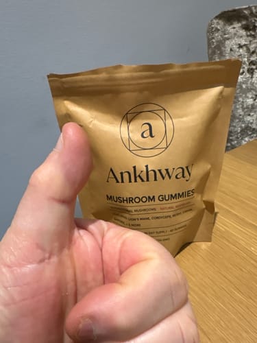 Customer photo review of Mushroom Gummies