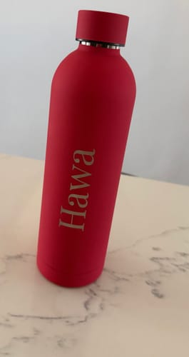 Customer photo review of Core Series Flask | Crimson Red