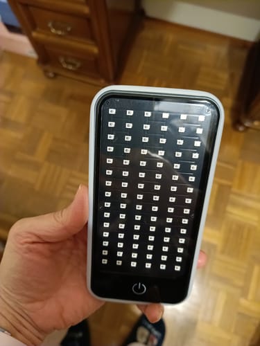 Customer photo review of Red & Infrared Light Therapy Panel