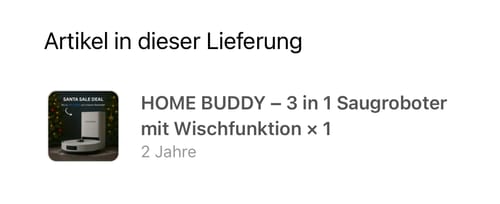 Customer photo review of HOME BUDDY – 3 in 1 Saugroboter mit Wischfunktion