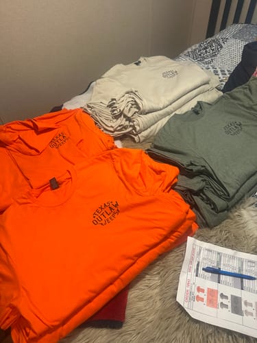 Customer photo review of Gildan Softstyle® 64000 T-Shirt Package (100 Pieces)