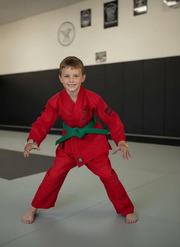 Customer photo review of Core Red Brazilian Jiu Jitsu Kids BJJ Gi
