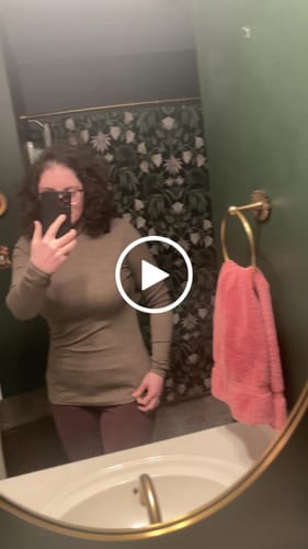 Customer video review of Sage Ribbed Turtleneck - Simply Taupe