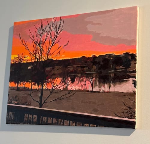 Customer photo review of Custom Landscape Paint By Numbers