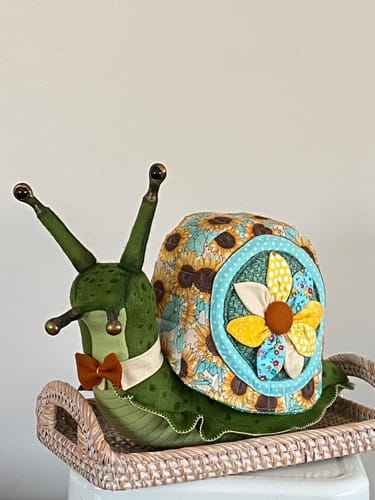 Customer photo review of Storybook Snail PDF PATTERN Approx 30cm