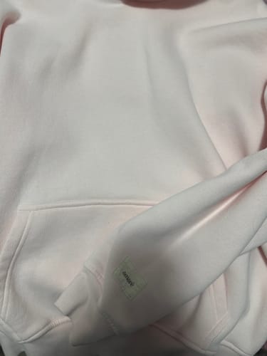 Customer photo review of COZY Hoodie (pink marshmallow)