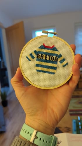 Customer photo review of Breton Cross Stitch Kit