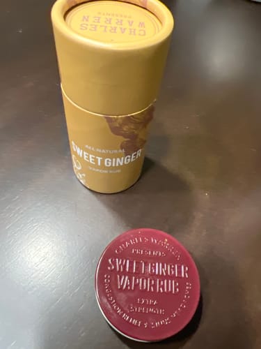Customer photo review of Sweet Ginger Vapor Rub Stick