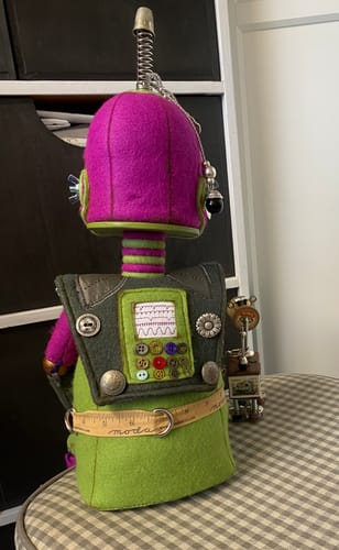 Customer photo review of Robot Art Doll PDF Pattern