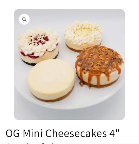 Customer photo review of OG Mini Cheesecakes 4" (Pack of 4)