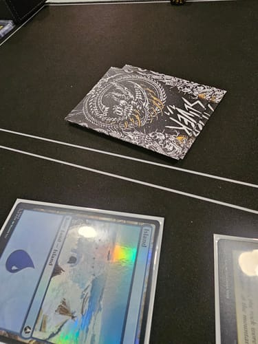 Customer photo review of Custom Card Sleeves