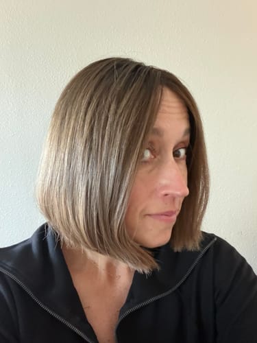 Customer photo review of Mocha Latte // Illusion Lace Topper