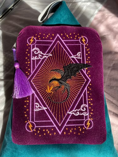 Customer photo review of Dragon Fire E-Reader Sleeve