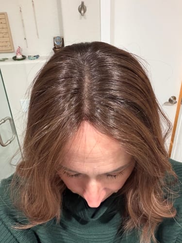 Customer photo review of Mocha Latte // Illusion Lace Topper