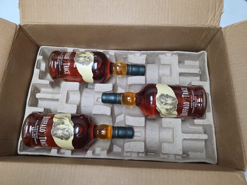 Customer photo review of Buffalo Trace Bourbon Whiskey 6 Pack