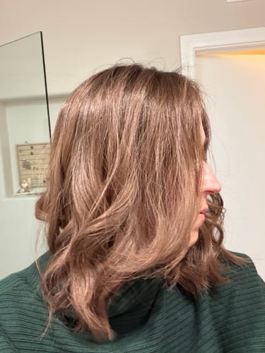 Customer photo review of Mocha Latte // Illusion Lace Topper