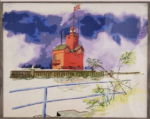 Customer photo review of Custom Landscape Paint By Numbers