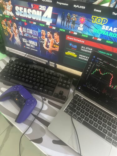 Customer photo review of Midnight Flow Mousepad