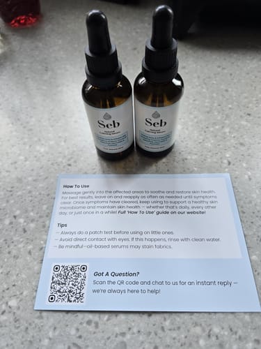 Customer photo review of Seb Natural Calming Serum