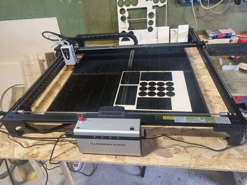 Customer photo review of AtomStack Glacier 120W/90W Water-Cooled Diode Laser Engraver