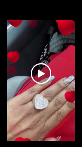 Customer video review of 14K Cz 💛 Heart Ring (L) JTJ™