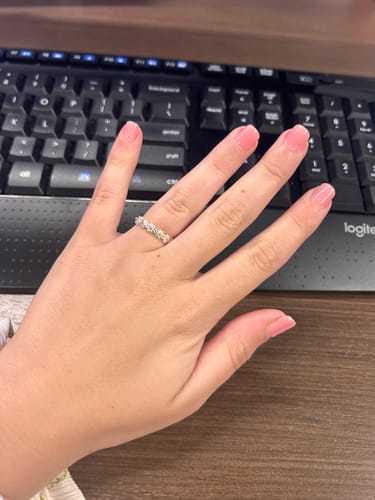 Customer photo review of Love From Mom-I Think About You Every Daisy Ring