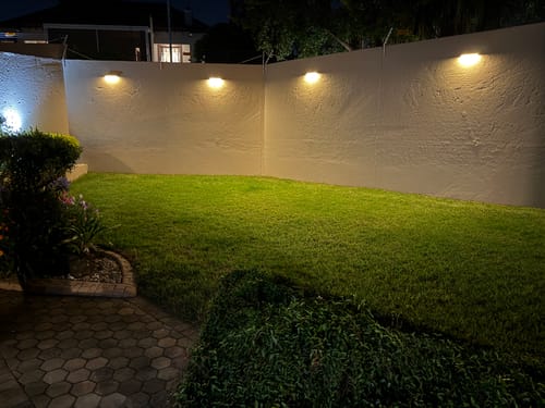 Customer photo review of Solar Wall Light with Motion Sensor