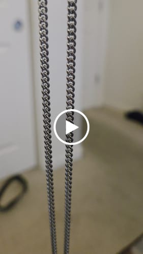 Customer video review of 3.5mm Cuban Link Chain