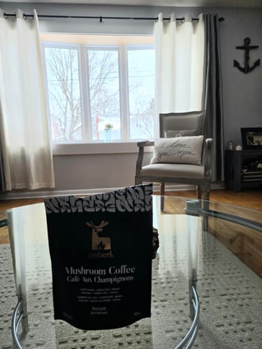 Customer photo review of Mushroom Coffee