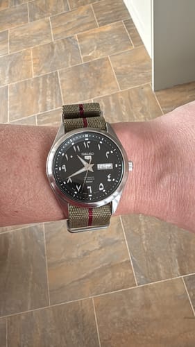 Customer photo review of Five Eye Nylon Watch Strap - Stripe