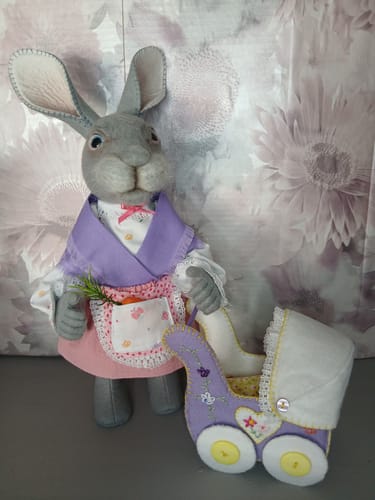 Customer photo review of White Rabbit PDF Pattern Approx 41 cm Standing