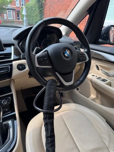 Customer photo review of STEERGUARD™ Steel Cable Steering Wheel Lock