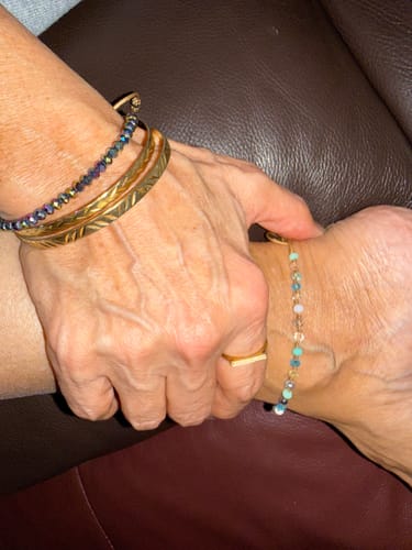 Customer photo review of Friendship Crystal Northern Lights Bracelet
