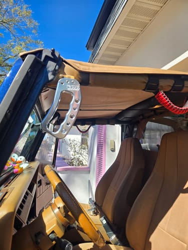 Customer photo review of CMM Offroad TJ/LJ/YJ Billet Front Grab Handles (1987 - 2006)