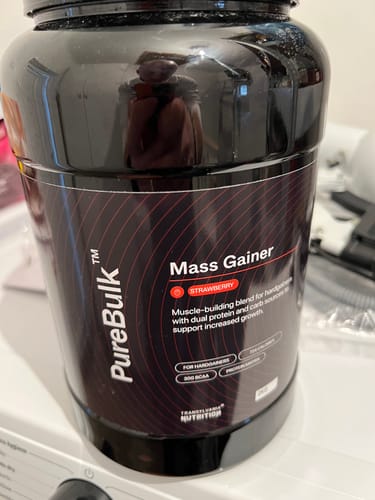 Recenzie cu fotografie de la un client despre PureBulk - Mass Gainer