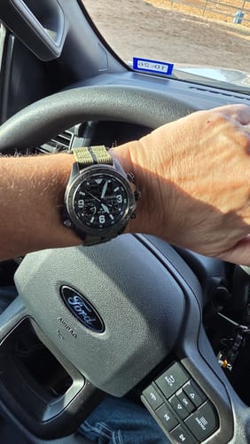 Customer photo review of Glomar Explorer - Hook & Loop Strap Striped