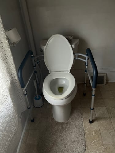 Customer photo review of Toilet Safety Rail (350lb)