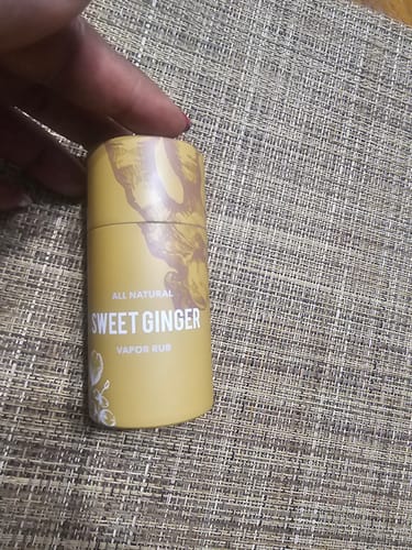 Customer photo review of Sweet Ginger Vapor Rub Stick