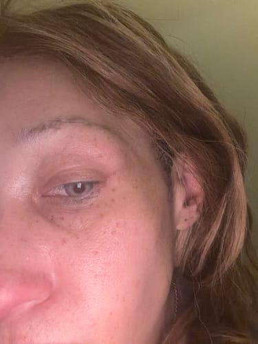 Customer photo review of Galor Violet Colored Contact Lenses
