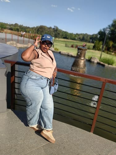 Customer photo review of Era Distressed Denim Cap